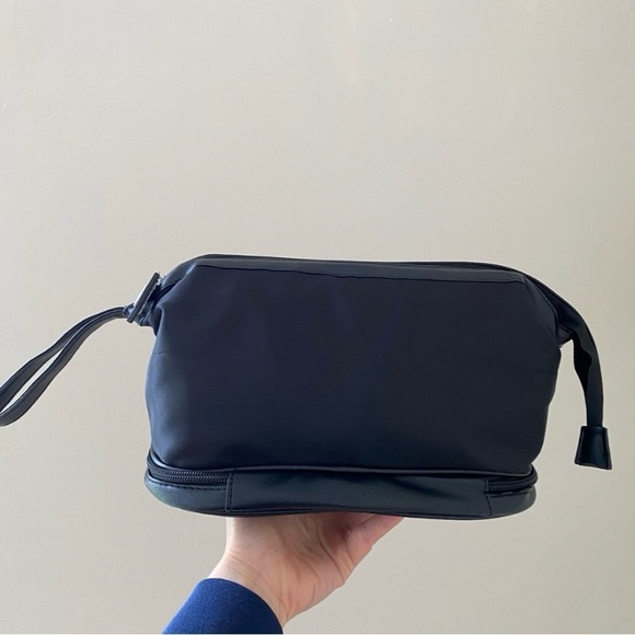 Brand New Chanel Black Nylon Large Makeup Bag/Pouch/Clutch with Wrist Strap - Picture 10 of 15